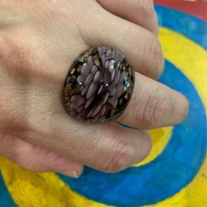 Anthropology ⭐️ handmade Glass Ring.